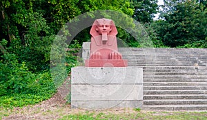Stone sphinx at Crystal Palace