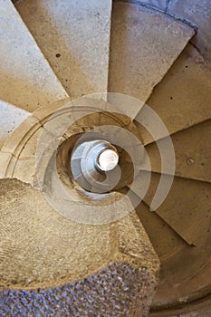 Stone spiral ladder