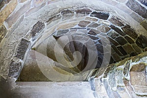 Stone spiral staircase