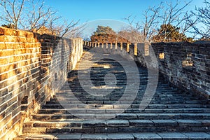 Stone staircase of Great Wall of China