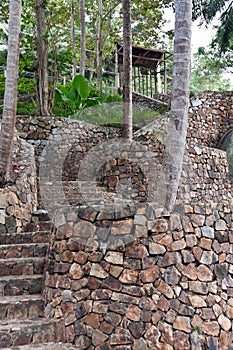 Stone staircase in the jungles