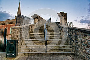 Stone Stairs on Derry`s Walls