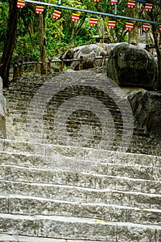 Stone stairs in the mountain