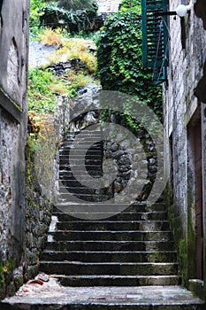 Stone stairs in old town