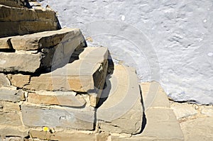 The stone stairs