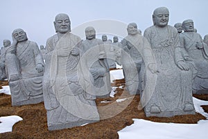 Stone statue of Buddha