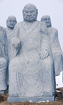 Stone statue of Buddha