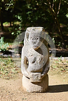 Stone statue kurgan stelae