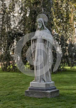 Stone Statue of Sacred Heart of Jesus Christ, Amsterdam Begijnhof