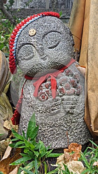 Stone statue at a Temple in Kyoto Japan