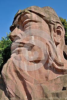 Stone Statue of Wu Daozi