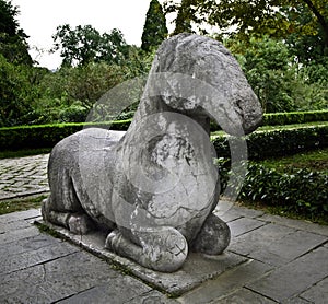 Stone statues at Ming Xiaoling