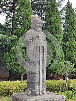 stone stature in Qianling of Tang Dynasty