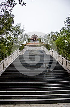 Stone steps and Ancient Pavilion