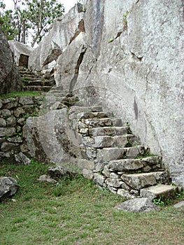 Stone steps at Machu Picchu