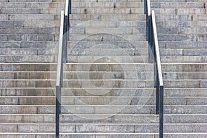 Stone steps with railing