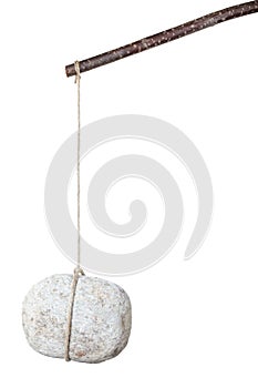 Stone on a stick