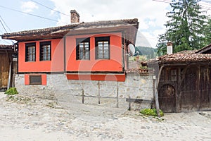 Stone Street Reds houses in Koprivshtitsa, Bulgaria
