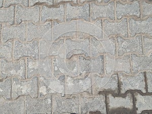 A stone street in small town of Indian