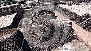 Stone structure of the Templo Mayor in Mexico City