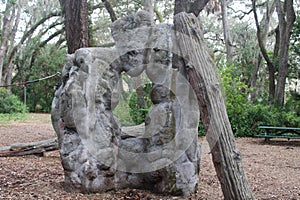 Stone Structures In Fred Howard Park In Tarpon Springs Florida