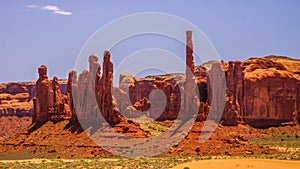 Stone Structures in Monument Valley, Utah