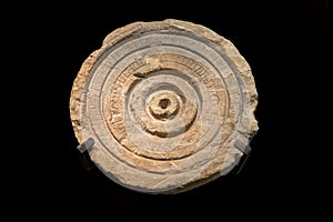 Stone Sundial from Qumran site