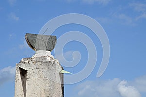 Stone sundial of Santo Domingo. Architectural monument