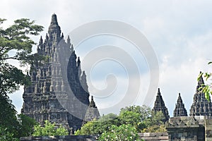 Stone temple Prambanan famous place
