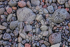 Stone texture and background. Abstract background made with stones