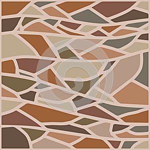 Stone texture, background image of stones of different colors. Vector illustration.