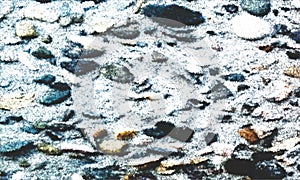 Abstract stone x-ray style lights stone texture with white background wallpaper.