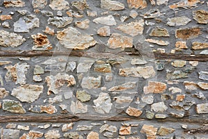 Stone texture of old Greece house