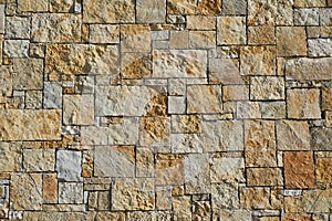 Stone texture of old Greece house