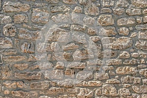 Stone texture of an old medieval facade