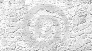 Stone texture pattern on concrete wall abstract , white gray nature  background
