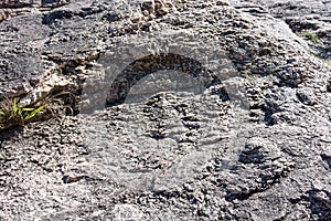 Stone texture of rock formations close up