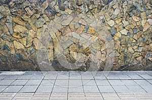 Stone texture walkway for background photo