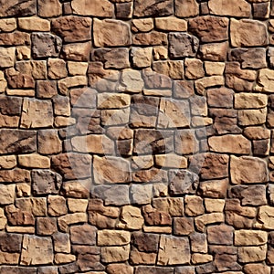 Stone texture of wall seamless pattern design. Surface rock background. Cement concrete backdrop.