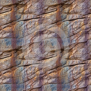 Stone texture of wall seamless pattern design. Surface rock background. Cement concrete backdrop.