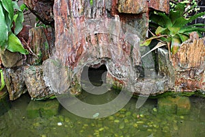 Stone texture and water for background pattern