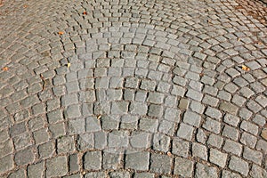 Stone tiled road background