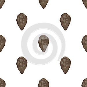 Stone tool icon in cartoon style isolated on white background. Stone age symbol stock vector illustration.