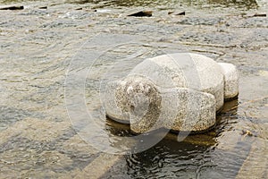 Stone tortoise in Kamogawa