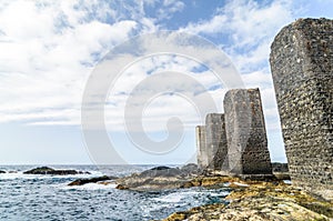 Stone towers in La Gomera island, Canary islands