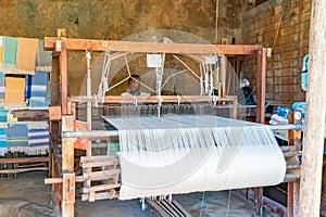 Stone town, Zanzibar, Tanzania December 22, 2021: Loom on the market in old fortress photo