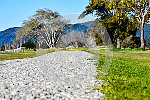 Stone trail on a summers day