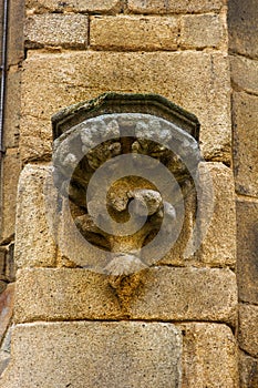 stone urn in ancient Cathedral