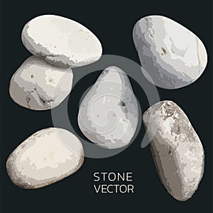 Stone Vector , Set of Vector Stone for Design. Decorative card making, wedding invitation and more