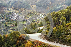 Stone village called Piodao in Serra da Estrela, Portugal